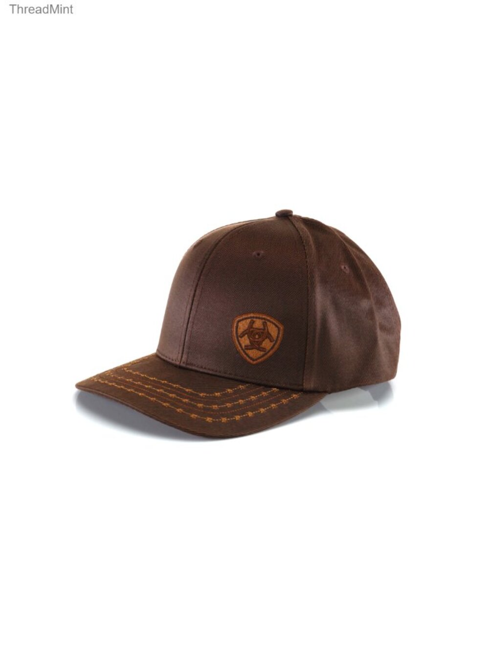 Men's Oilskin Cotton Twill Baseball Cap Adjustable Hook-and-Loop Western Hat - Picture 3 of 6
